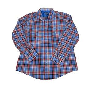 Boss Hugo Boss Mens Size 2XL Slim Fit Long Sleeve Plaid Button Up Shirt